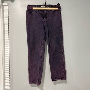 Women’s Levi straight leg washed out purple Jeans